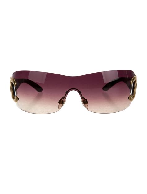 chanel shield glasses|chanel rimless sunglasses women.